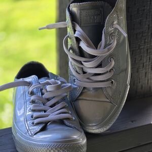 Converse All Star Women’s Low-Top Sneakers in Silver